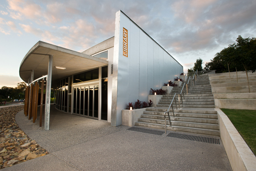 Cooroy Library architectural photography & lifestyle photography forBrewster Hjorth Architect